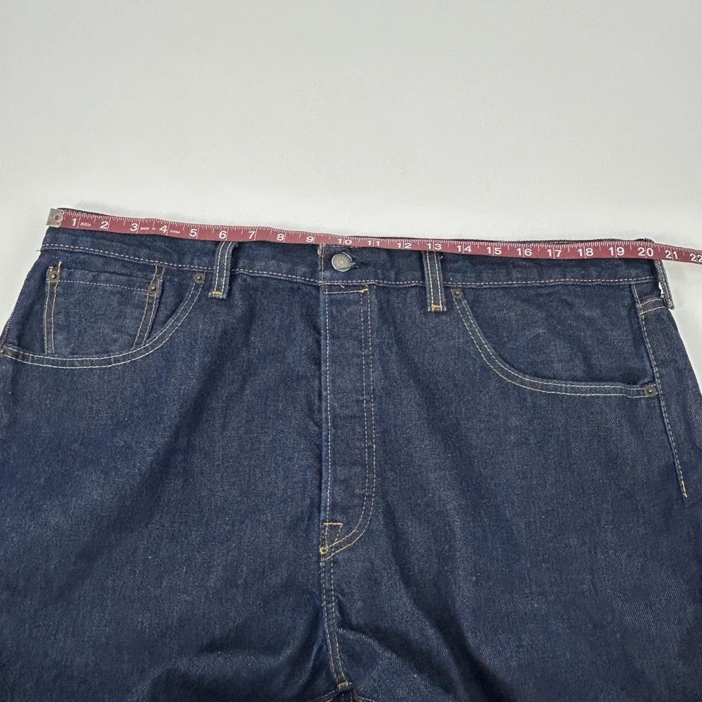 Levi's 501xx Denim Jeans Men's 44x36 (Act 40x33) Dark Wash Button‎ Fly